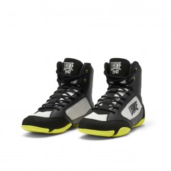 CL110 - Botas de pugilismo "Premium" - Preto / Lima