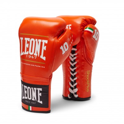 GN102L - Luva com cordão Shock Plus 10 Oz. - Laranja GN102L - Luva com cordão Shock Plus 10 Oz. - Laranja